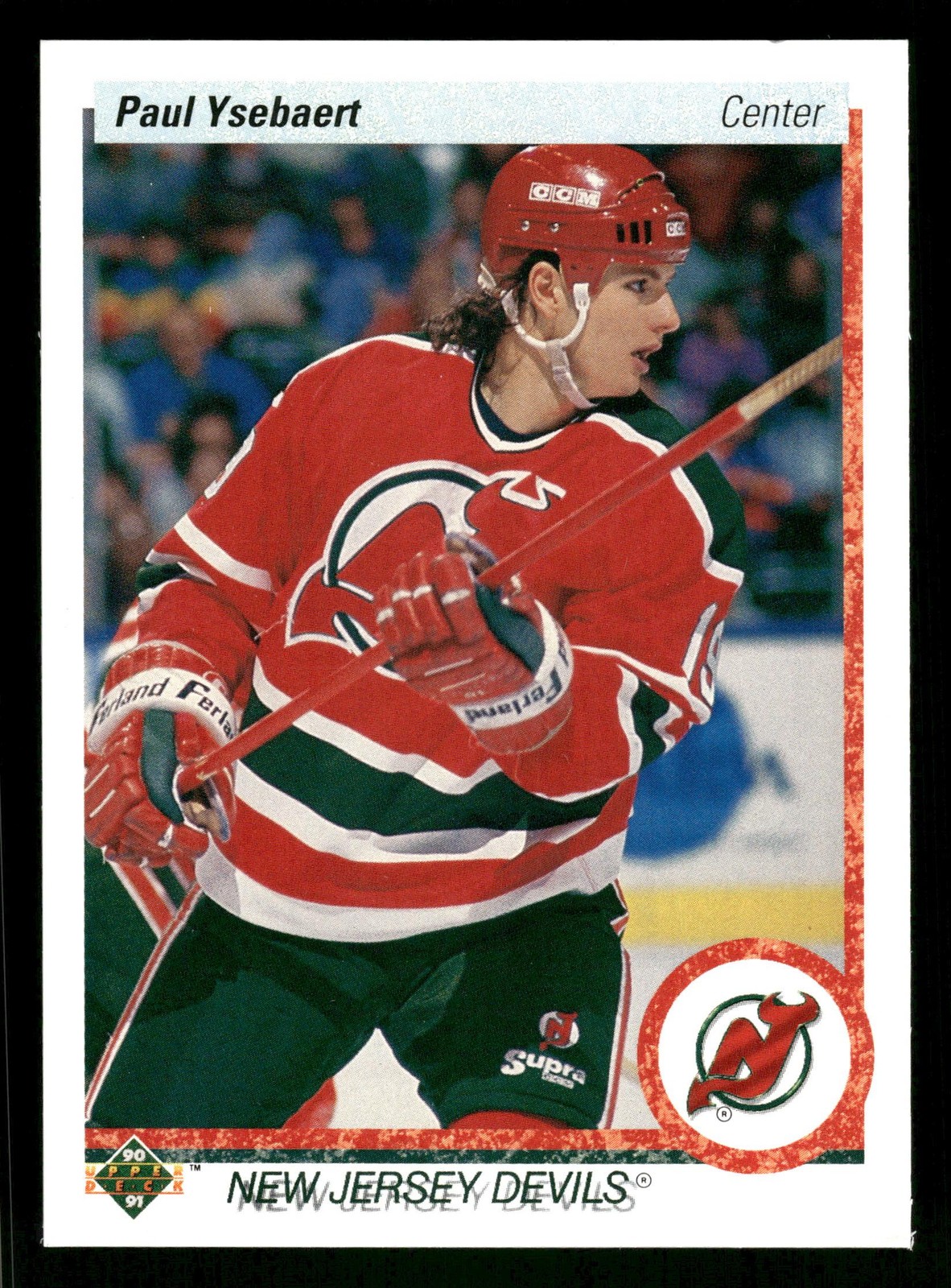 Paul Ysebaert 1990-91 Upper Deck #375 Card TCCCX