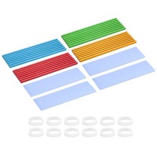 4Pcs M.2 2280 Nvme SSD Heatsink Kit 70x22x3mm Cooler Red/Blue/Green/Gold