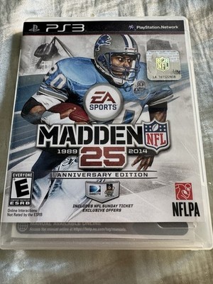 Madden NFL 25 Anniversary Edition PS3 Complete CIB Football Game EA Sports