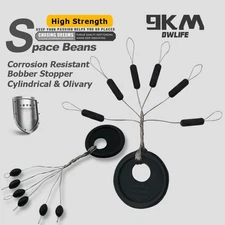 10pcs Rubber Space Beans 6 in 1 Fishing Bobber Stopper For Fly Float Accessories