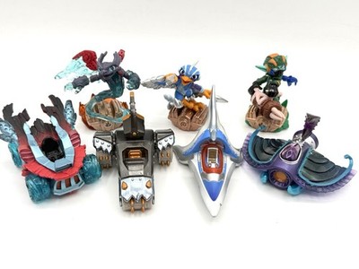 Skylanders SuperChargers 4 Vehicles & Figured Lot of 7