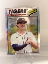 2026 Topps Heritage Kerry Carpenter Chrome Refractor Parallel #343 Tigers