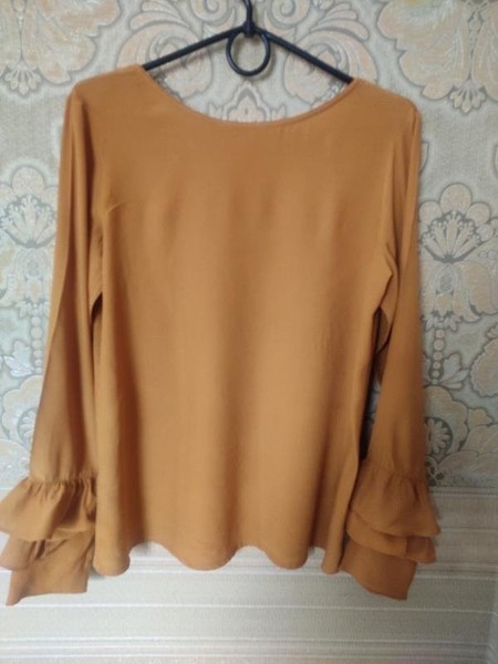 Women Massimo Dutti Sweater Orange Viscose 36