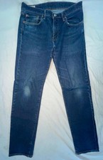 MENS 32 X 31 LEVIS BIG "E" 502 ZIP FLY PREMIUM DENIM SERGED SEAM EDGE JEANS 3