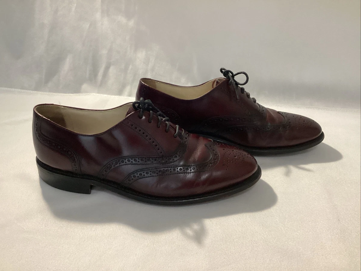 Crown Windsor Red Leather Upper Dress Shoes for Men for sale  display picture 2