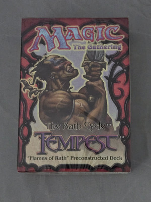 Vintage Magic The Gathering The Rath Cycle Tempest ''Flames Of Rath'' Deck SEALED