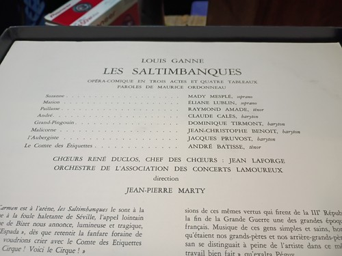 Louis Ganne Les Saltimbanques Jean Pierre Marty 2LPs Stereo Pathe CPTC 2167 8 - Picture 7 of 8