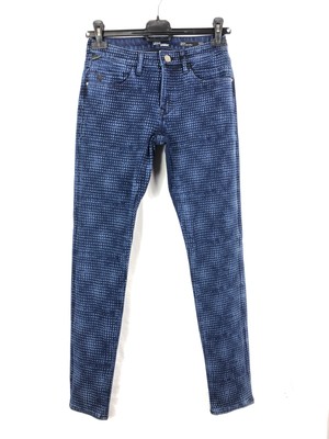 Mavi Damen Jeans Adriana Mid-Rise, Super Skinny Blau Dark Laser Move W27 L30