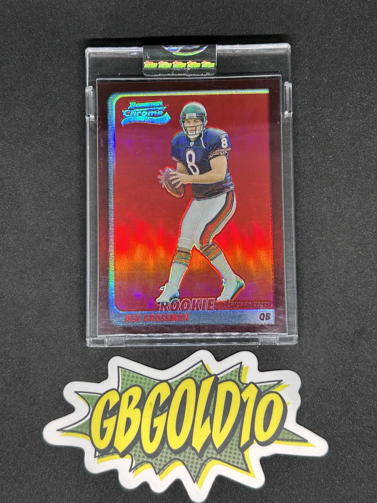 Rex Grossman Bowman Chrome #180 Red Refractor