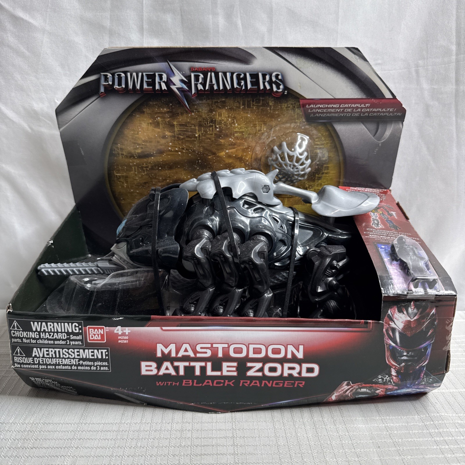 Bandai Saban's Power Rangers Mastodon Battle Zord with Black