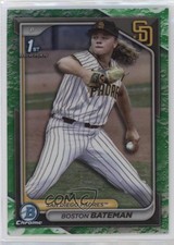 2024 Bowman Draft Chrome Lunar Glow Refractor Boston Bateman #BDC-34 s3g