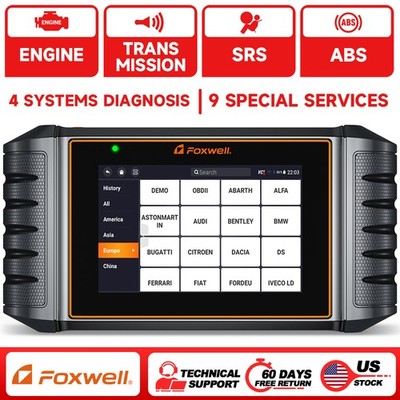 Foxwell NT716 Bidirectional Car OBD2 Scanner ABS SRS AT TPMS DPF EPB Oil Reset