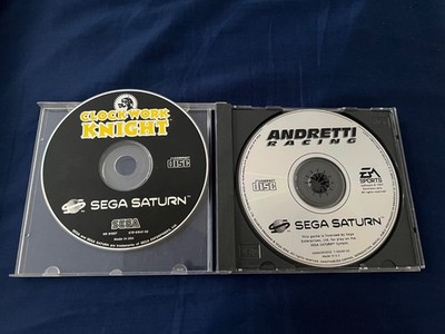Sega Saturn : Clock Work Knight + Andretti Racing | nur CD Disk PAL Game