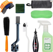 Conquer Grime! Motorcycle Chain Clean & Lube Kit - 350ml Powerful Degreaser, 1