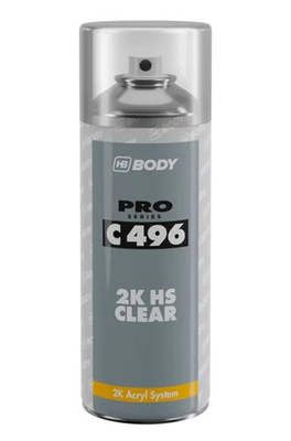 #ad HB BODY HB C496 2K HS CLEARCOAT 400ML AEROSOL FREE SHIPPING $27.99