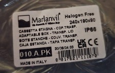 Marlanvil Grey Cable Junction Box 240x190x90 IP66 Clear Lid