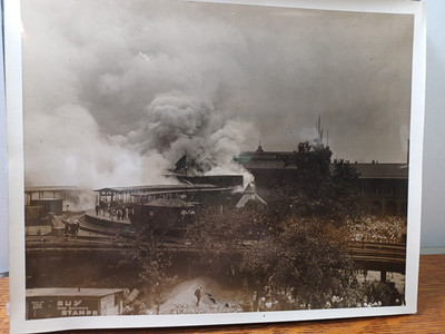 1946 Original Staten Island Ferry Terminal Fire Photo 8'' x 10'' RRP 798