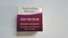 Australian Dream Back Pain Relief Cream 4 oz  01/27