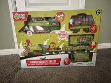 Dr. Seuss Grinch Holiday Express 36pc Starter Train Set Lights Sounds