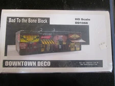 HO Scale Bad to the Bone Block kit by Downtown Deco (W21)