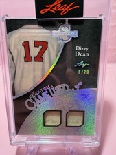 Dizzy Dean 2025 Spectacular When It Was a Game Used Dual Jersey 8/20