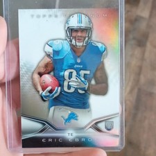Topps 2014 Platinum Eric Ebron Detroit Lions #140 Rookie Football Card. rookie card picture