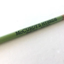 McCurdy's Hybrids Fremont Iowa Seed Corn Oats Wood Pencil Unsharpened Vintage