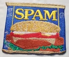 SPAM Embroidered Patch approx 2.75X3.25"