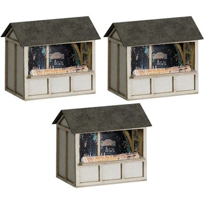 Noch 66412 Weihnachtsmarktbuden-Set, drei verschiedene Buden H0 + Neu