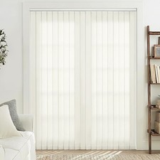 LazBlinds Vertical Blinds Replacement Slats - Light Filtering Fabric Slats fo...