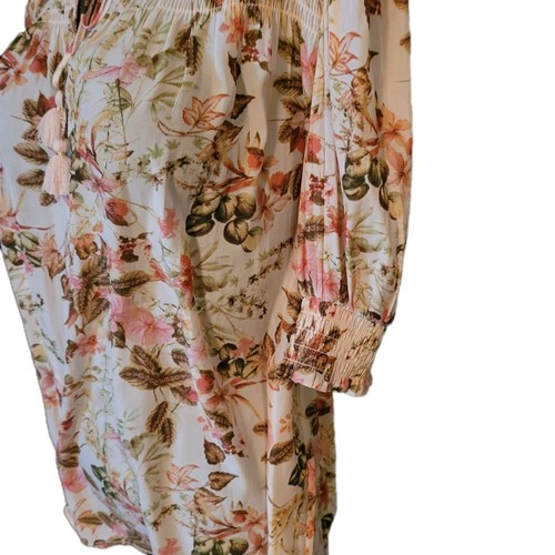 NWT floral Top Size L Rose+Olive - Picture 2 of 10