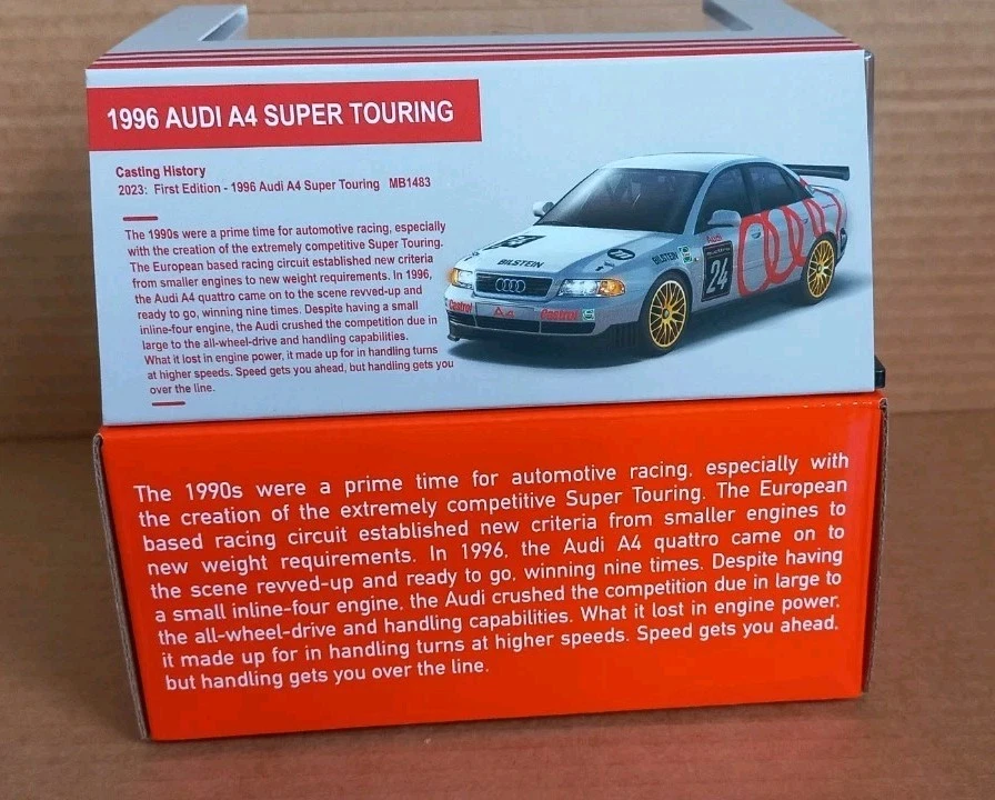 Matchbox - Mattel Creations Exclusive - 1996 Audi A4 Super Touring - OVP - 2025 - Bild 2 von 4