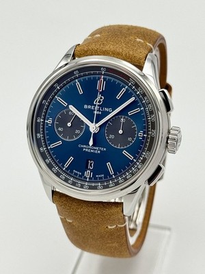 Breitling Premier B01 Chronograph 42 - BLUE - FULL SET - TOP CONDITION