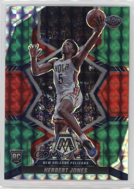 2021-22 Panini Mosaic Rookies Choice Red & Green Prizm Herbert Jones #231 00jz