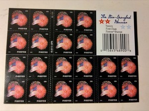 4 BOOKLETS US Postage   - 80 Star Spangled Banner FOREVER STAMPS Value $62.40