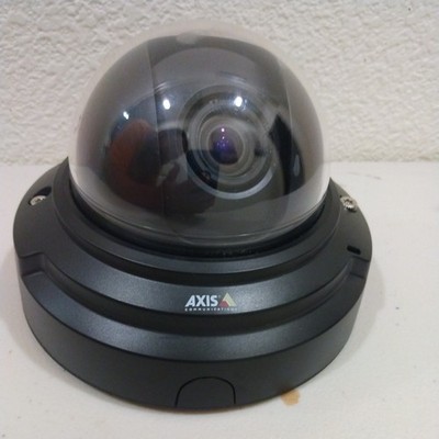 Axis P3384 Black Security Camera w/ Audio Recording Capture Capability.