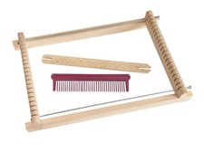 PEBARO WEB0118 - Kinder Webrahmen aus Lindenholz Webbreite 17 cm, inkl. 1 Sch...