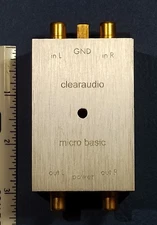 Tested Clearaudio Micro Basic MC MM Phono EQ Pre-Amp + Power Connector 