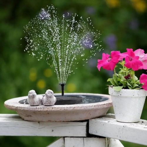 Fuente de Energía Solar Sumergible Flotante Bomba de Agua Pájaro Baño Estanque Jardín Decoración - Imagen 5 de 13
