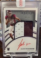 2022 Immaculate Collegiate #80 Jalen Wydermyer Jersey Auto #/15