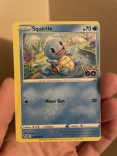 Squirtle 15/078 Pokémon GO Set Off-Center Miscut TCG Pokémon Card Rare