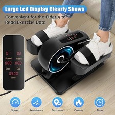 Under Desk Elliptical Machine Manual/Auto Dual Mode Ellipse Leg Pedal Exerciser