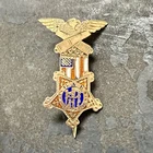 Original Civil War Veteran GAR Member Lapel Pin Dated 1890