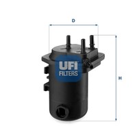 UFI 24.098.00 Kraftstofffilter FüR Renault Nissan