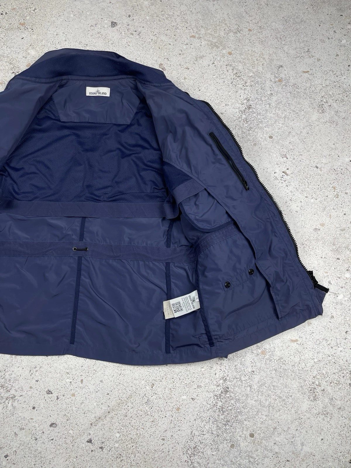 Vintage Stone Island 2012 Micro Reps Field Jacket Navy Blue Faded Color size XL - product detail image 6