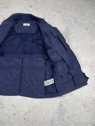 Vintage Stone Island 2012 Micro Reps Field Jacket Navy Blue Faded Color size XL image 6