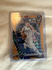 2020-21 Panini Mosaic Luka Doncic Will To Win Orange Fluorescent Prizm /25