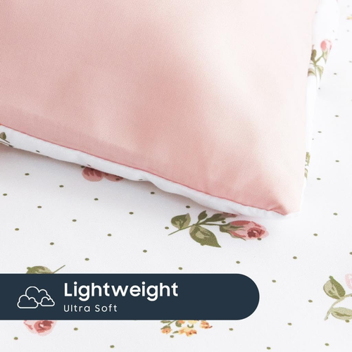 - Floral Comforter Set, Coquette Cottagecore Aesthetic Cute Flower Rose Pattern  - Picture 6 of 7