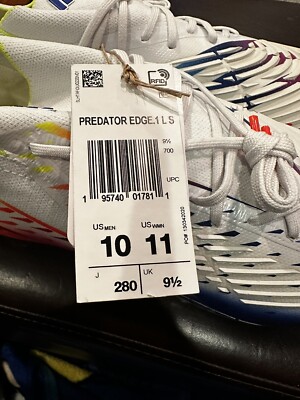 Adidas Predator Edge.1 L SG Soccer Cleats Shoes White GW1014  display picture 2