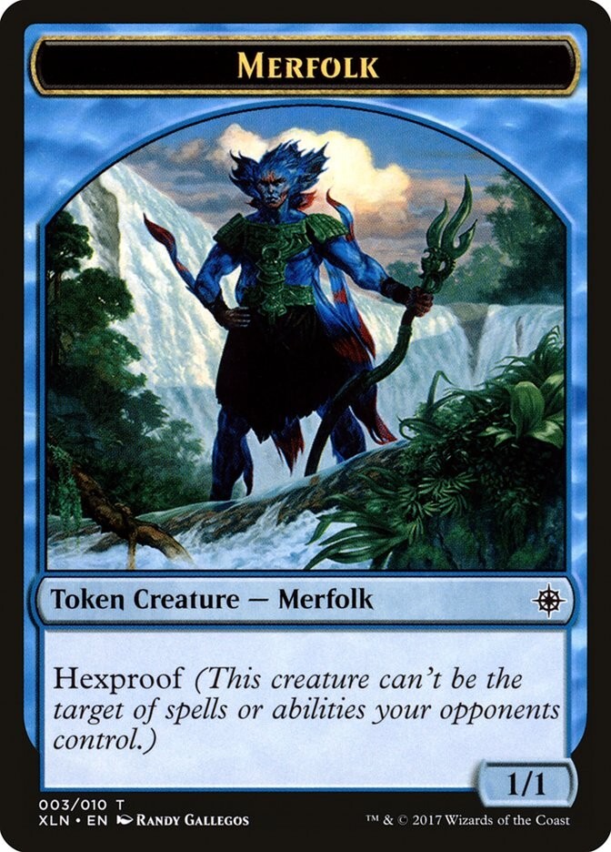 Merfolk 1x TOKEN MtG ENGLISH Ixalan SP/NM